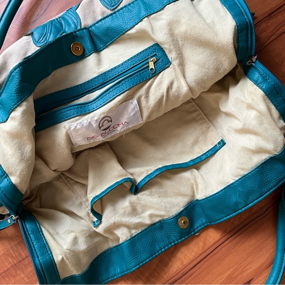 Oversize Big Buddha Turquoise Hibiscus Bag - Picture 10 of 16